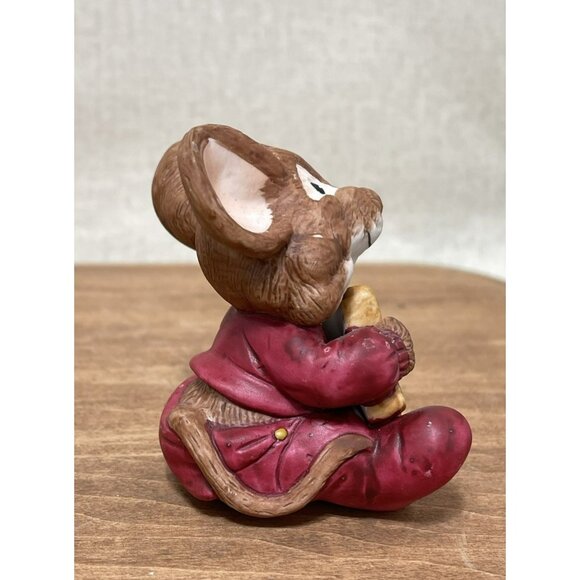 Vtg 1990 Enesco AMY WULFING Adorable Mouse Holding STAR COOKIE Sprinkle Figure - Picture 4 of 7